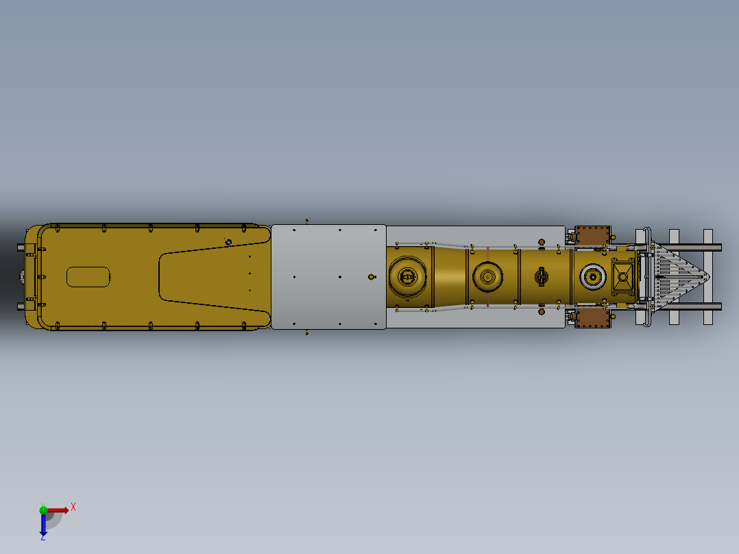 火车、动车、高铁(3)俯视图