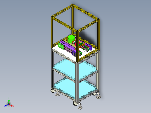 自动夹紧模型图