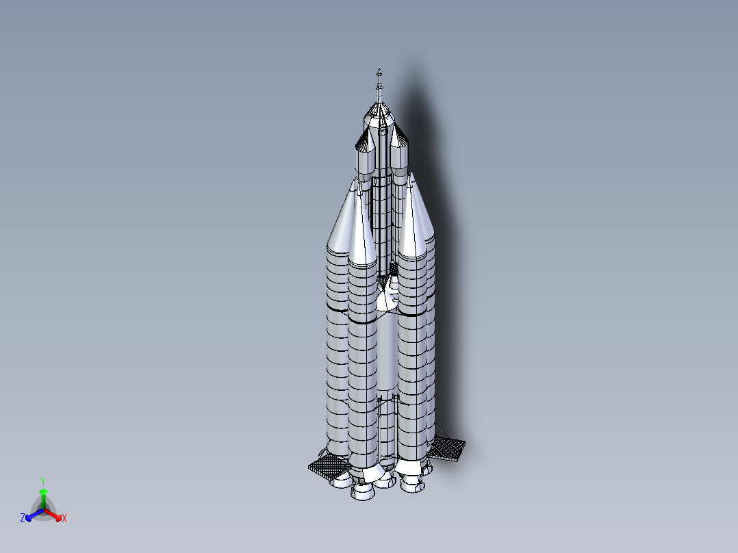 火箭(53)正等轴测图
