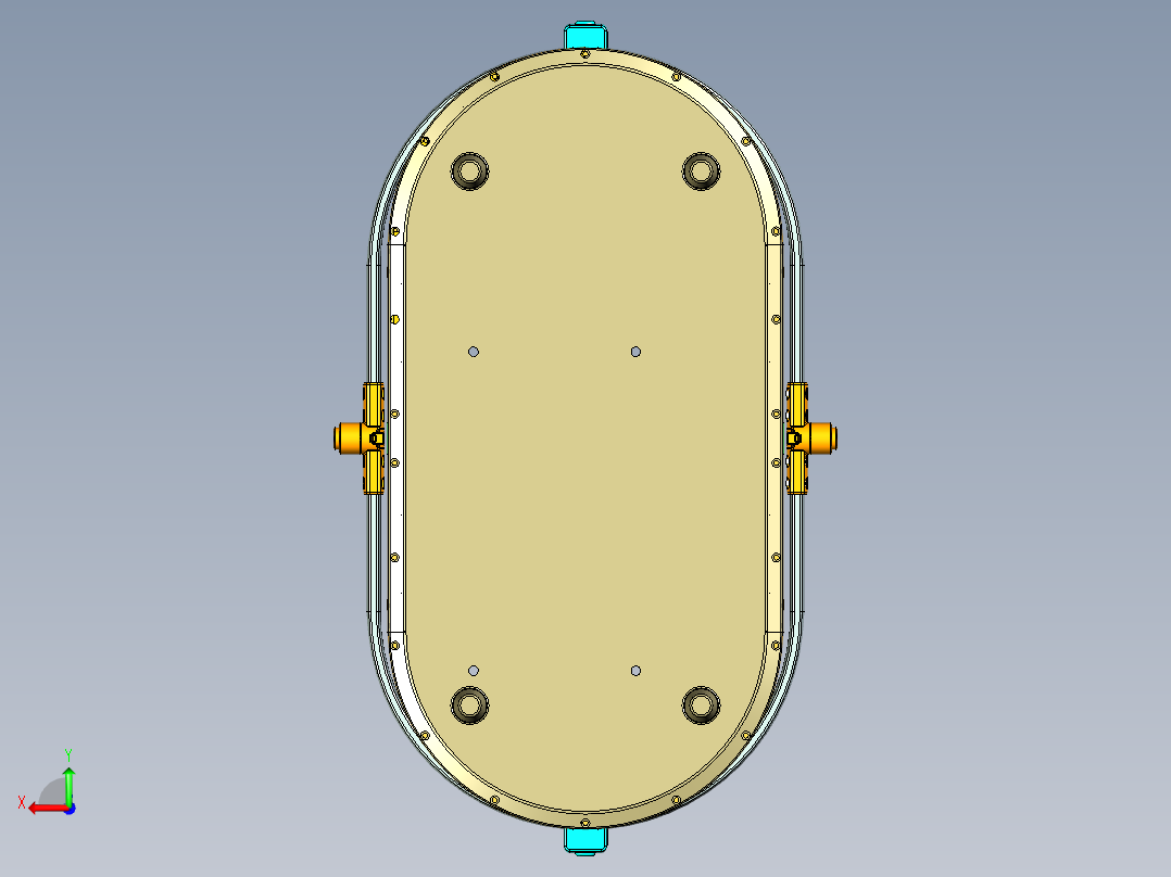 婴儿智能摇篮后视图