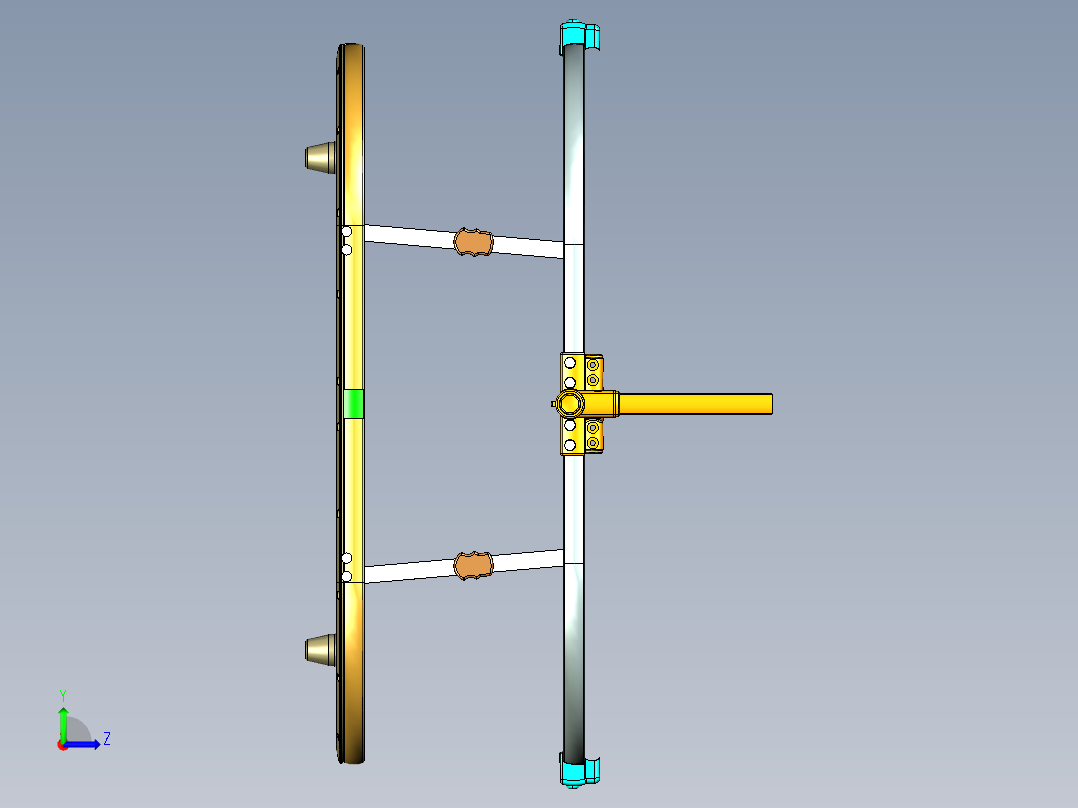 婴儿智能摇篮左视图