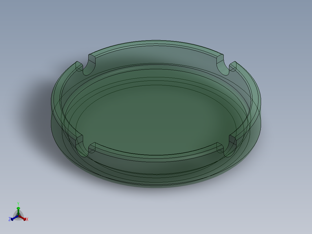 烟灰缸(31)正等轴测图