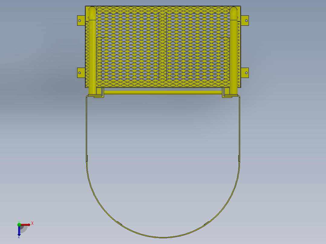 A0003873-带有平台和扶手的海员梯俯视图