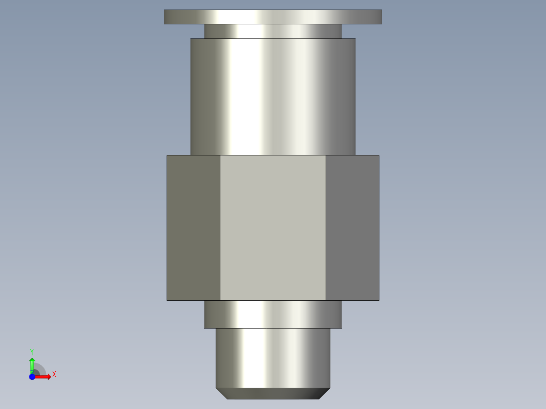 23LM001標準件-快換接頭-KQ2H04-M5前视图