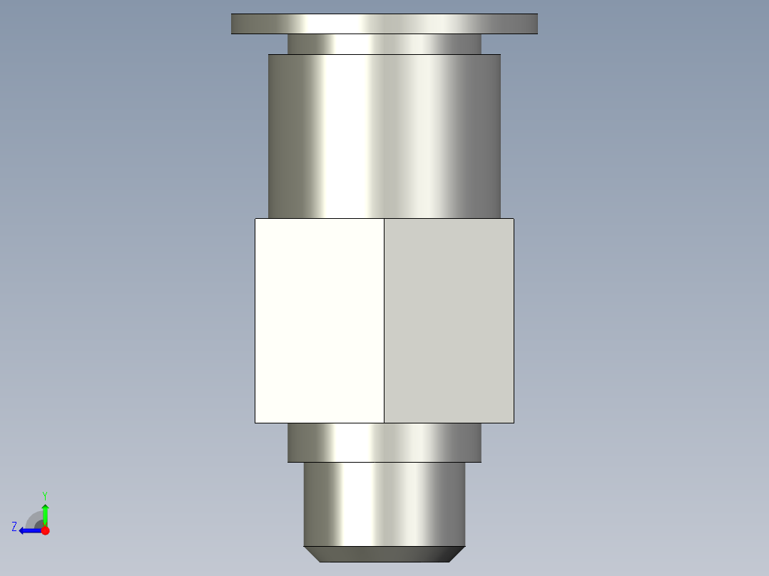 23LM001標準件-快換接頭-KQ2H04-M5右视图
