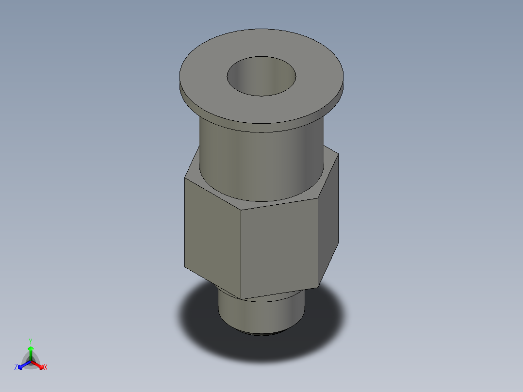 23LM001標準件-快換接頭-KQ2H04-M5正等轴测图