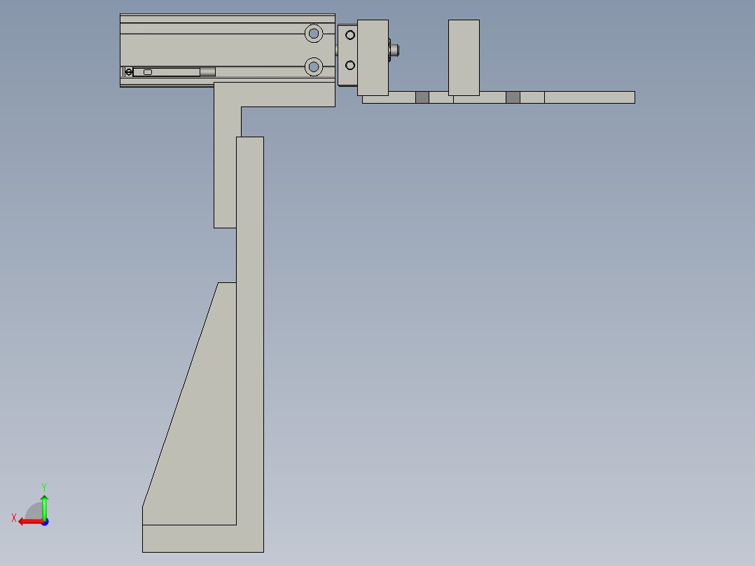 扬声器自动加工生产线设计-JA1308-HD-040000推料机构-V1后视图