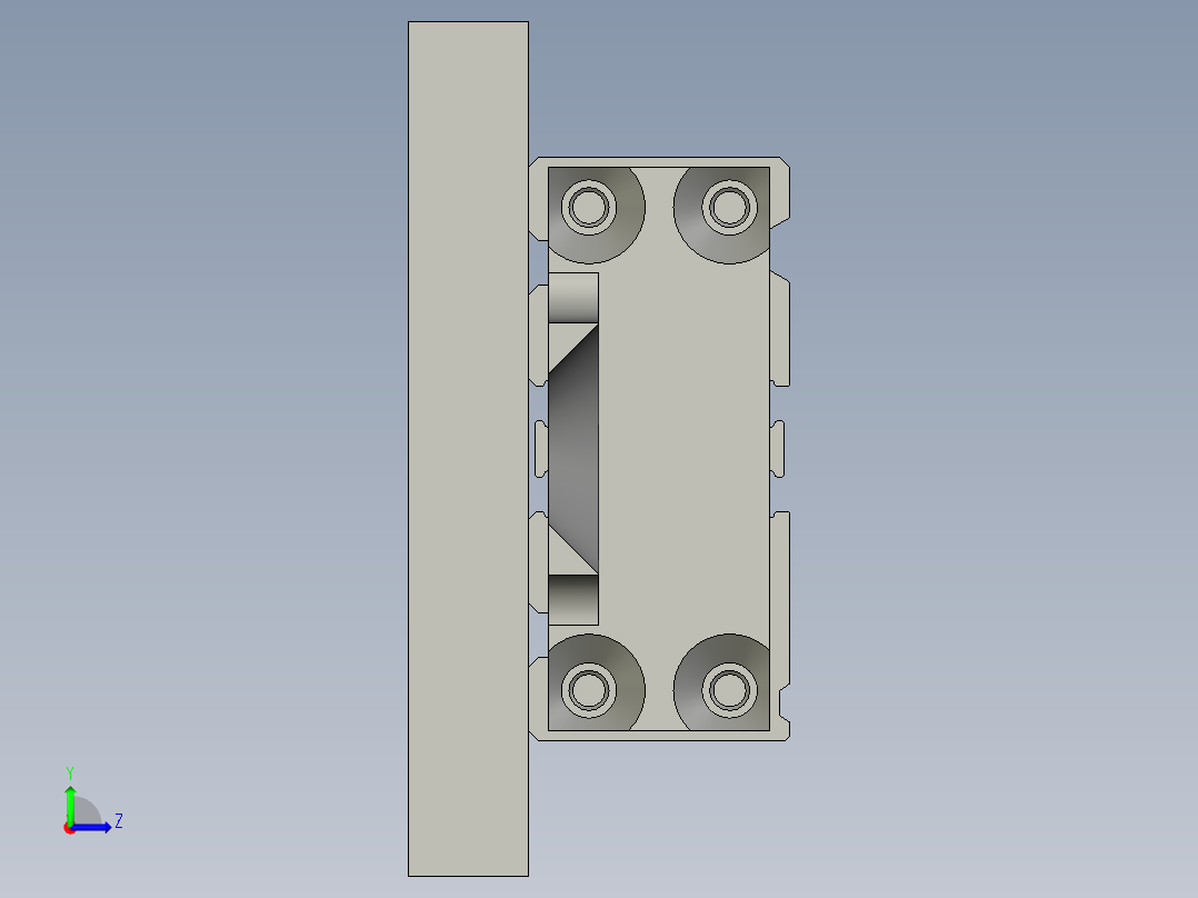 LIZZ-01-C-00-挡料机构左视图