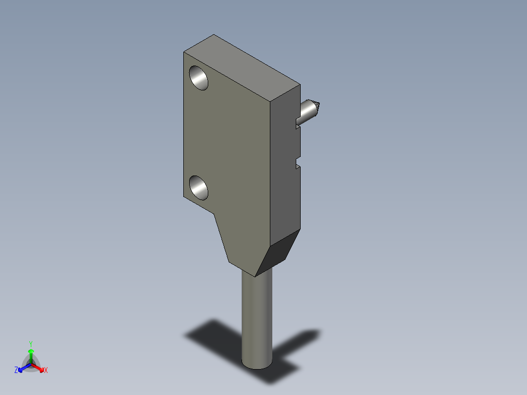 气缸自动化装配生产设备设计-EX-13B(光电2)正等轴测图