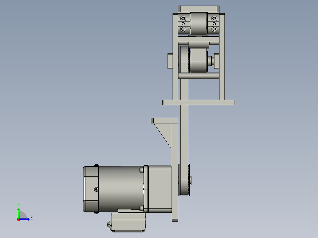 叶片送料线左视图