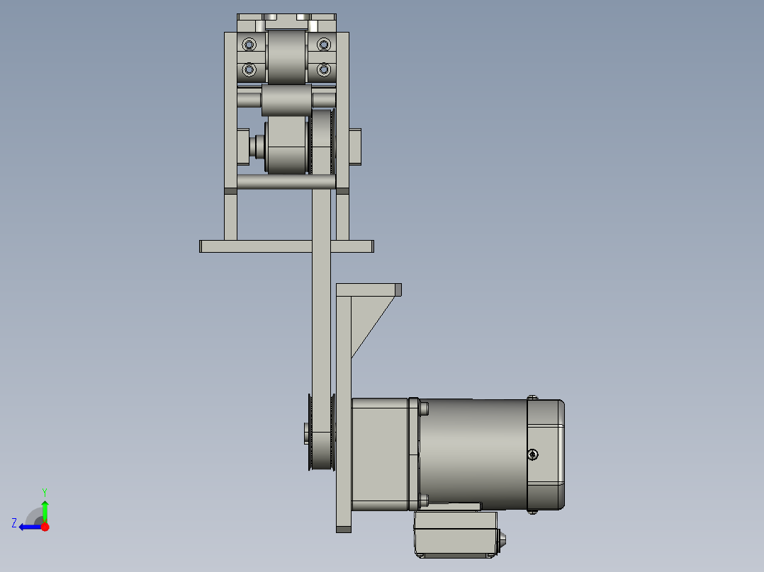 叶片送料线右视图