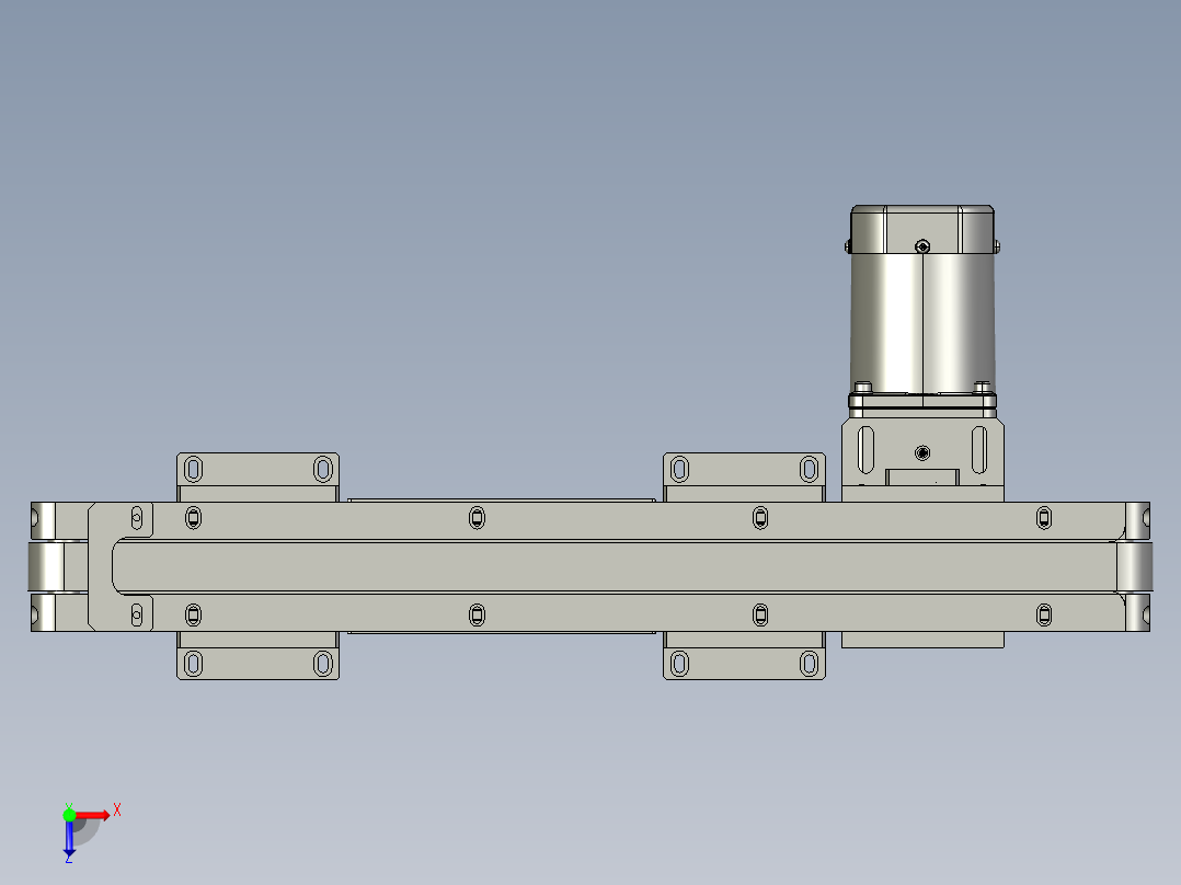 叶片送料线俯视图