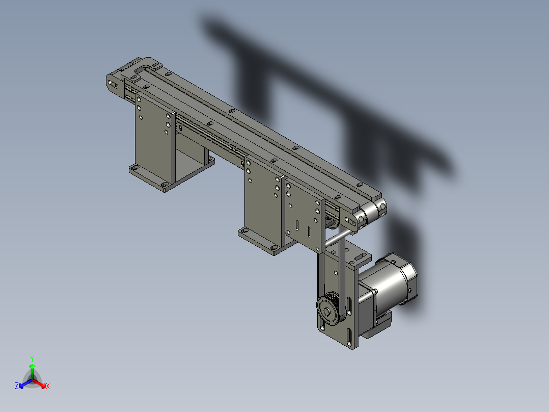 叶片送料线正等轴测图