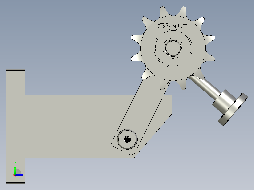447-05张紧机构左视图