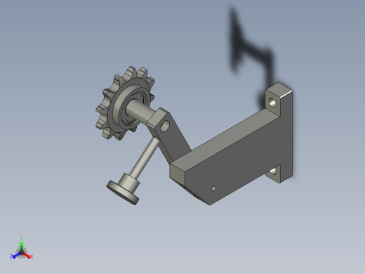 447-05张紧机构正等轴测缩略图