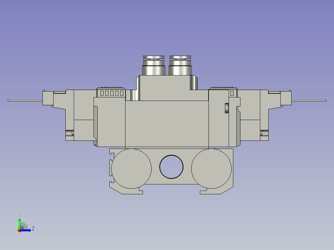 M4GD180-C6-E2C-6-3电磁阀组左视图