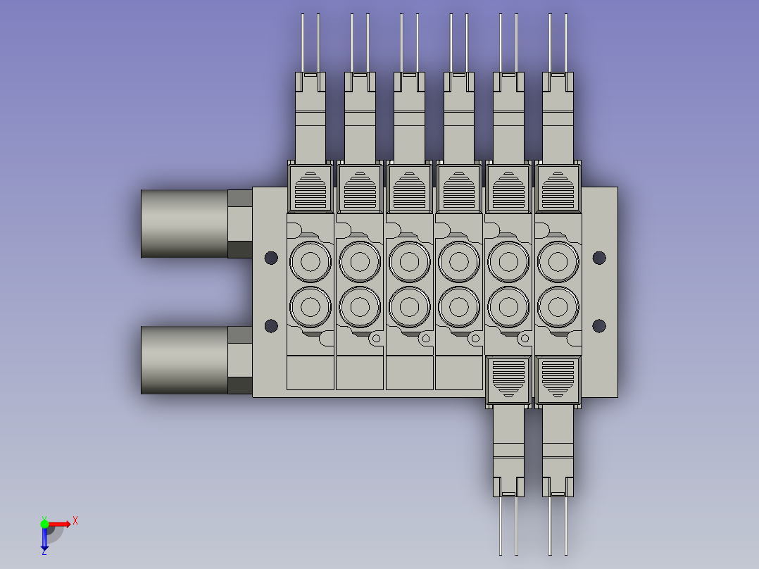 M4GD180-C6-E2C-6-3电磁阀组俯视图