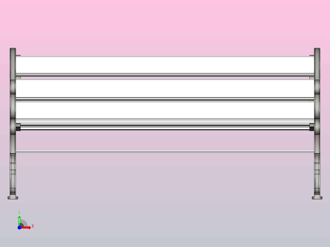 老式长凳公园前视图