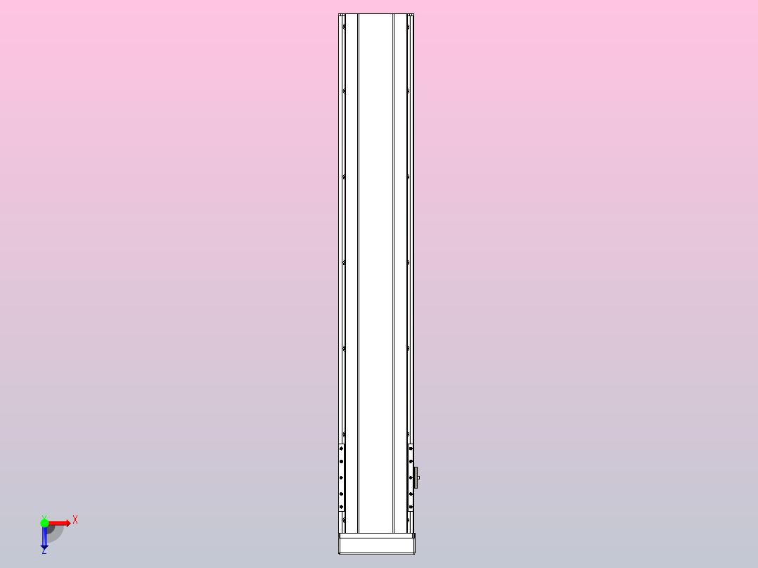 日规模组半封闭丝杆TPA-HNR-175D-2510C-L950-MP-C-P75-N3俯视图