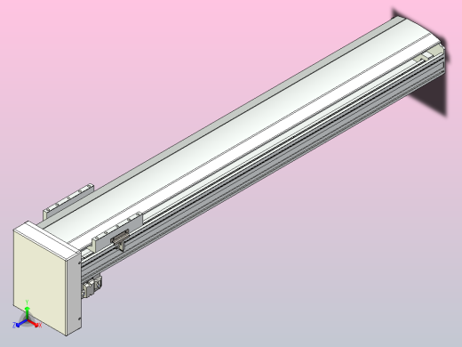 日规模组半封闭丝杆TPA-HNR-175D-2510C-L950-MP-C-P75-N3正等轴测缩略图
