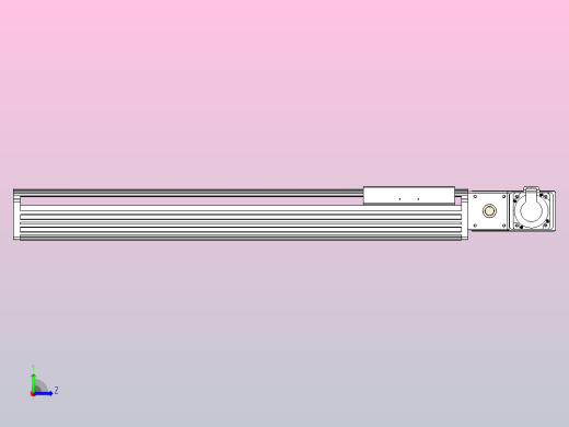 皮带直线轴半封闭可选导轨TPA-HNB-202D-140-L650-MR-C-P75-N3左视缩略图