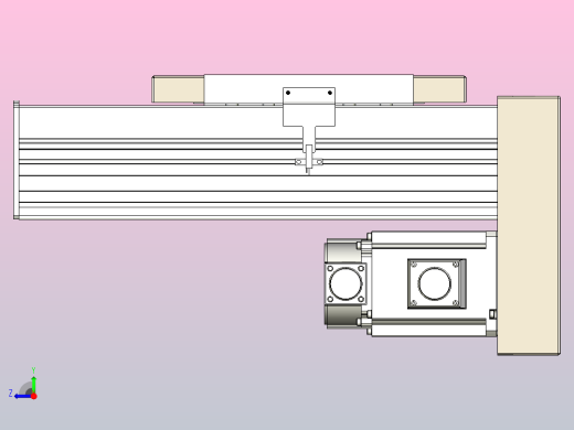 滚珠丝杠直线轴带导轨全封闭TPA-HCR-220D-3210C-L100-MP-Y-P1K-N3右视缩略图