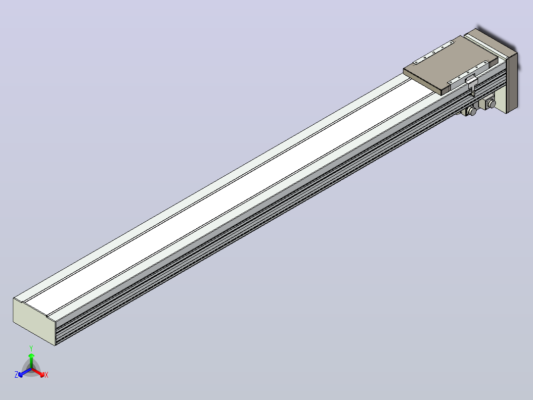 滚珠丝杠直线轴带导轨全封闭TPA-HCR-220D-3210C-L2000-MP-Y-P1K-N3主视图
