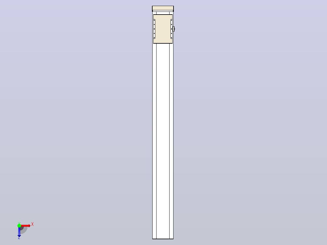 滚珠丝杠直线轴带导轨全封闭TPA-HCR-220D-3210C-L2000-MP-Y-P1K-N3俯视图