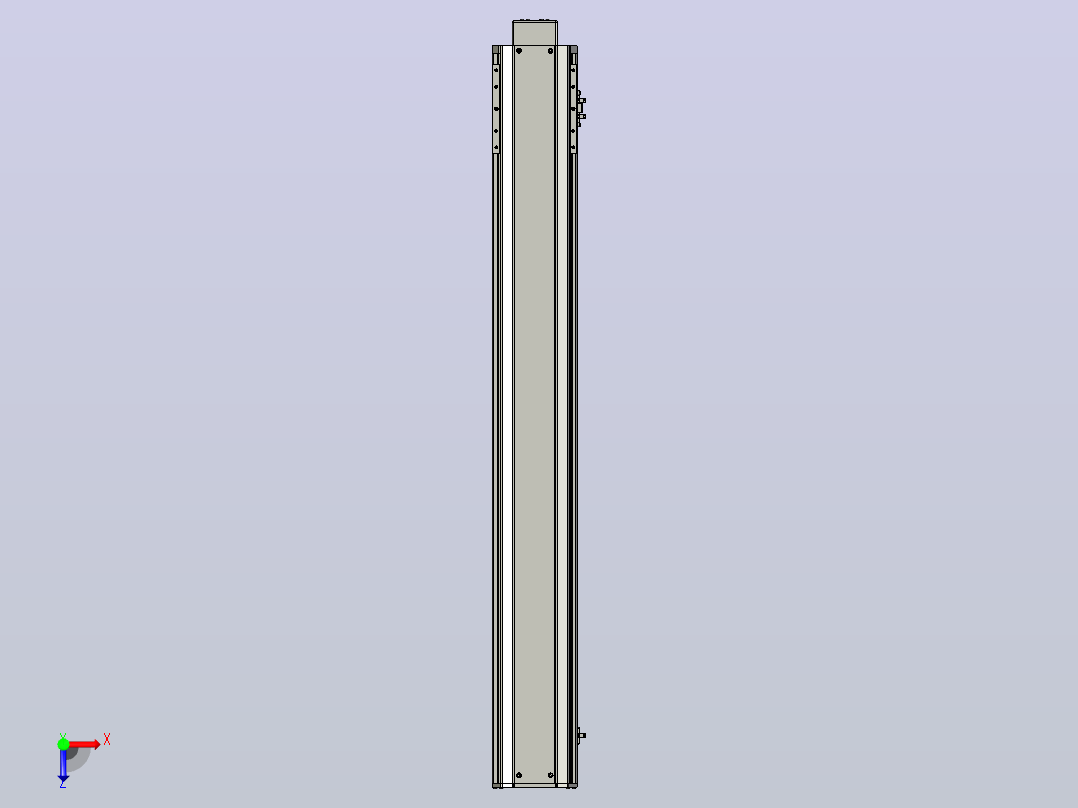 SYS14-950-BM-200W滚珠花健、支撑座、滚珠丝杠、交叉导轨、直线模组.STEP俯视图