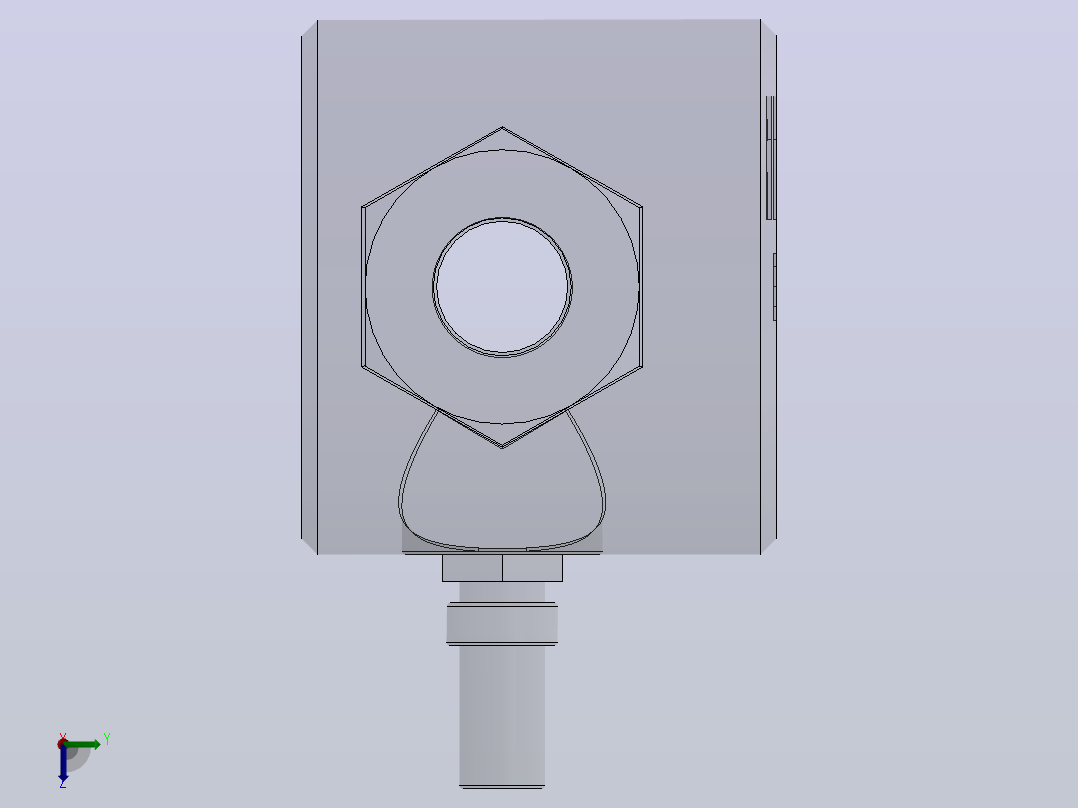 YXQ型油流发讯器（0.4MPa）(YXQ10-50)_YXQ-15左视图