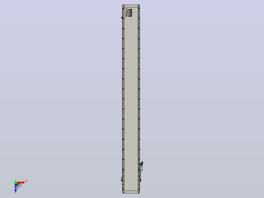 直驱直线电机轴TPA-LNP2-200-55C4-1-L1920-3-C-05-N3俯视图