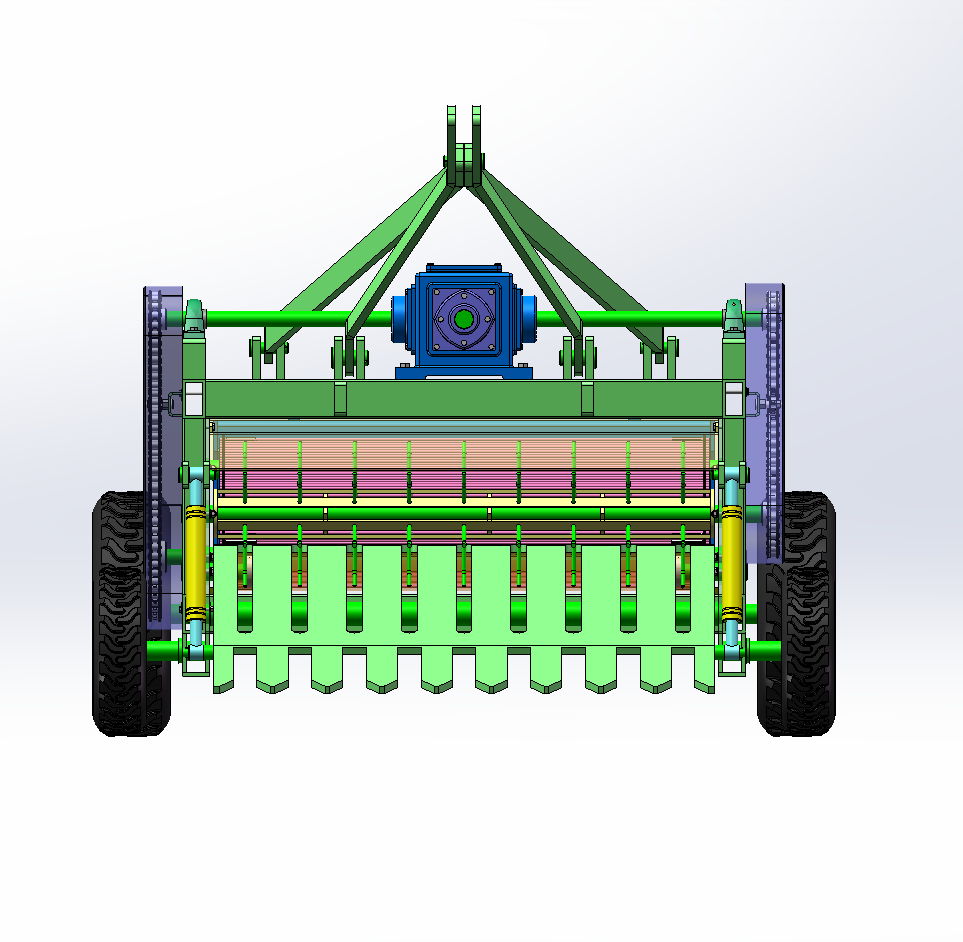 玉米根部回收机（SW+CAD+说明书）