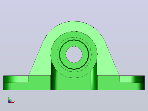 轴承座User Library-625 PILLOW BLOCK_前视缩略图