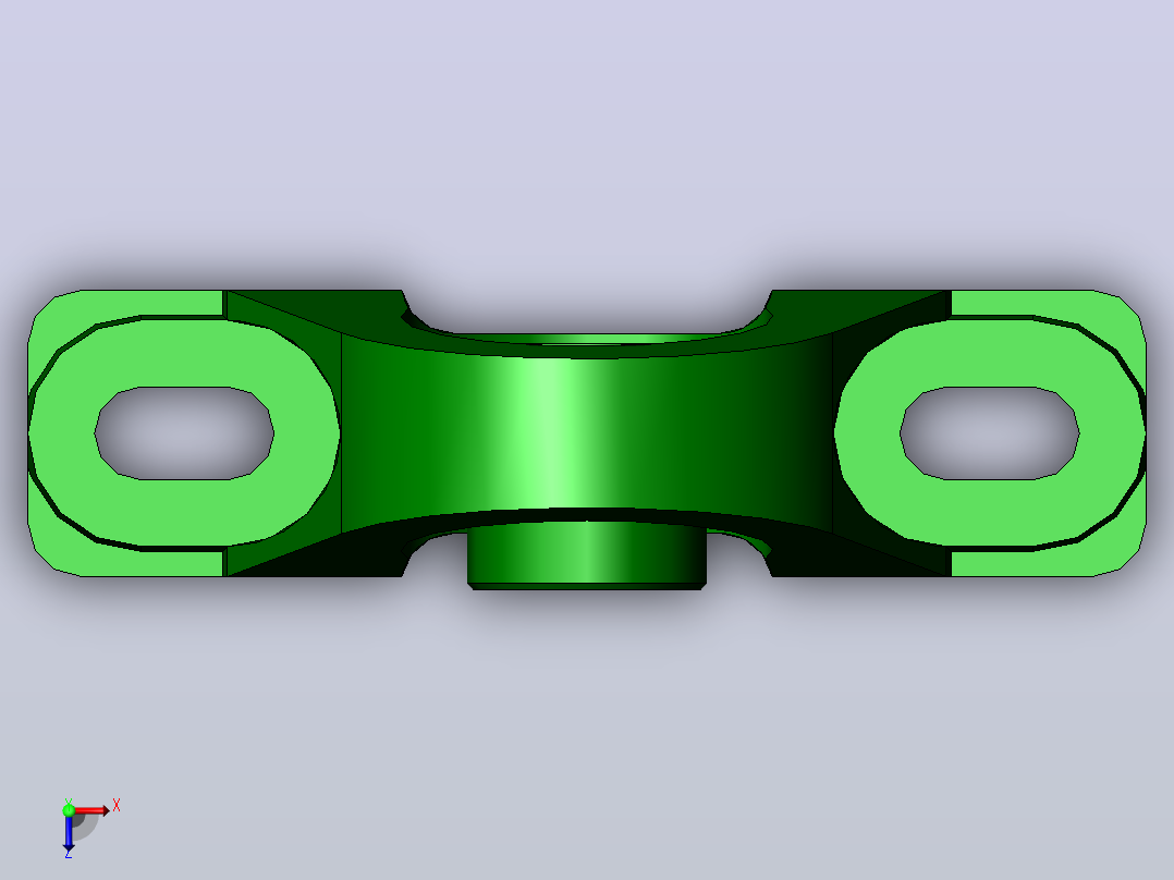 轴承座User Library-625 PILLOW BLOCK_俯视图