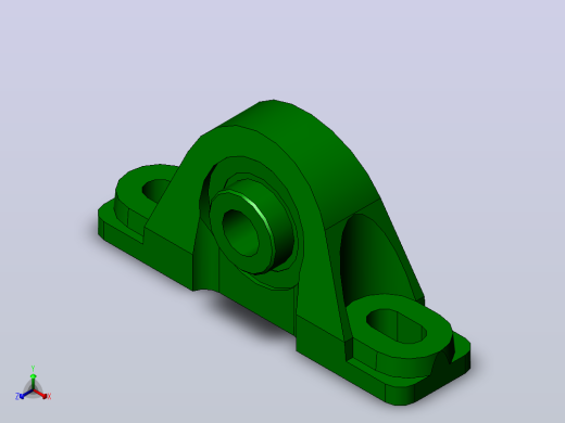 轴承座User Library-625 PILLOW BLOCK_正等轴测缩略图