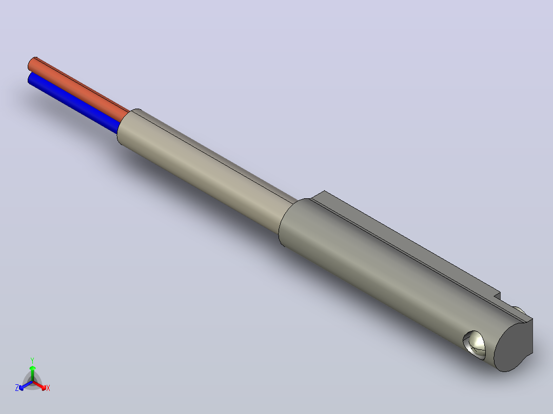 传感器BO-07R正等轴测图
