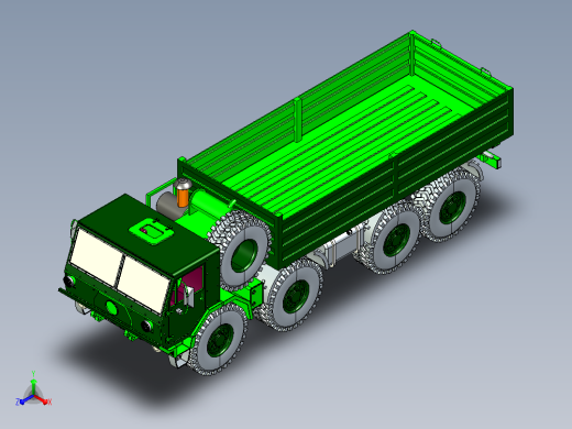 军用卡车CATIA V5 r21模型