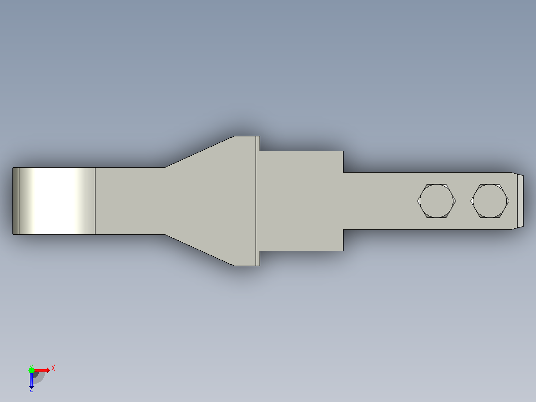 PJ-2-C1双轨衔接头俯视图