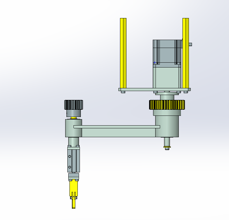 气动旋转机械爪 UG+CAD
