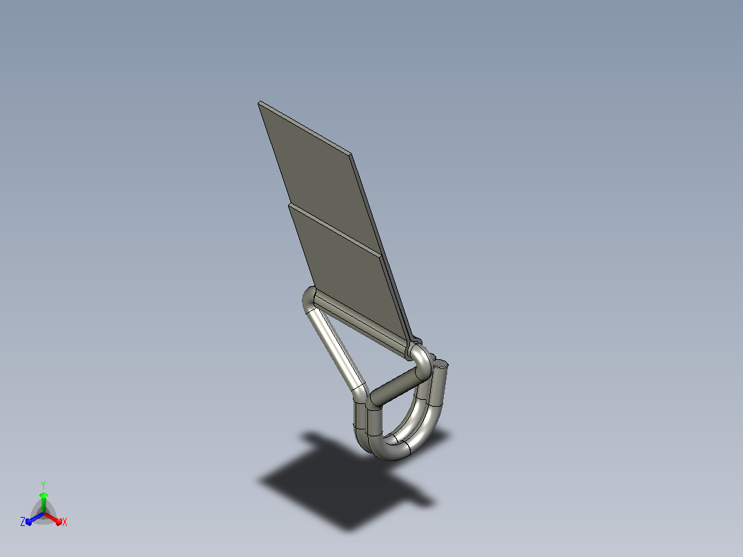 皮带挂钩正等轴测图