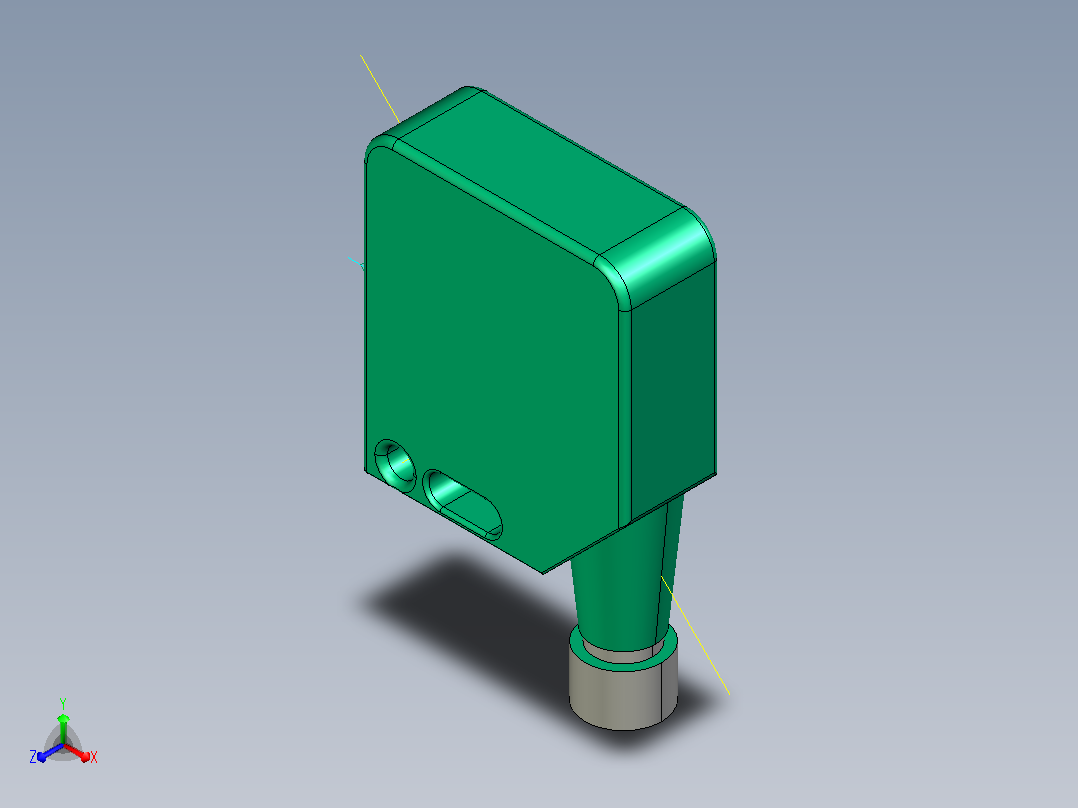 色标传感器 DK12-11正等轴测图