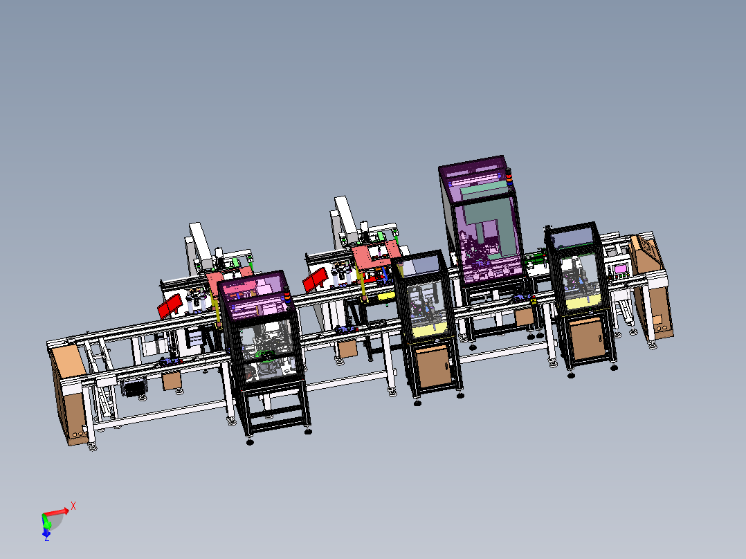 汽车门锁生产线