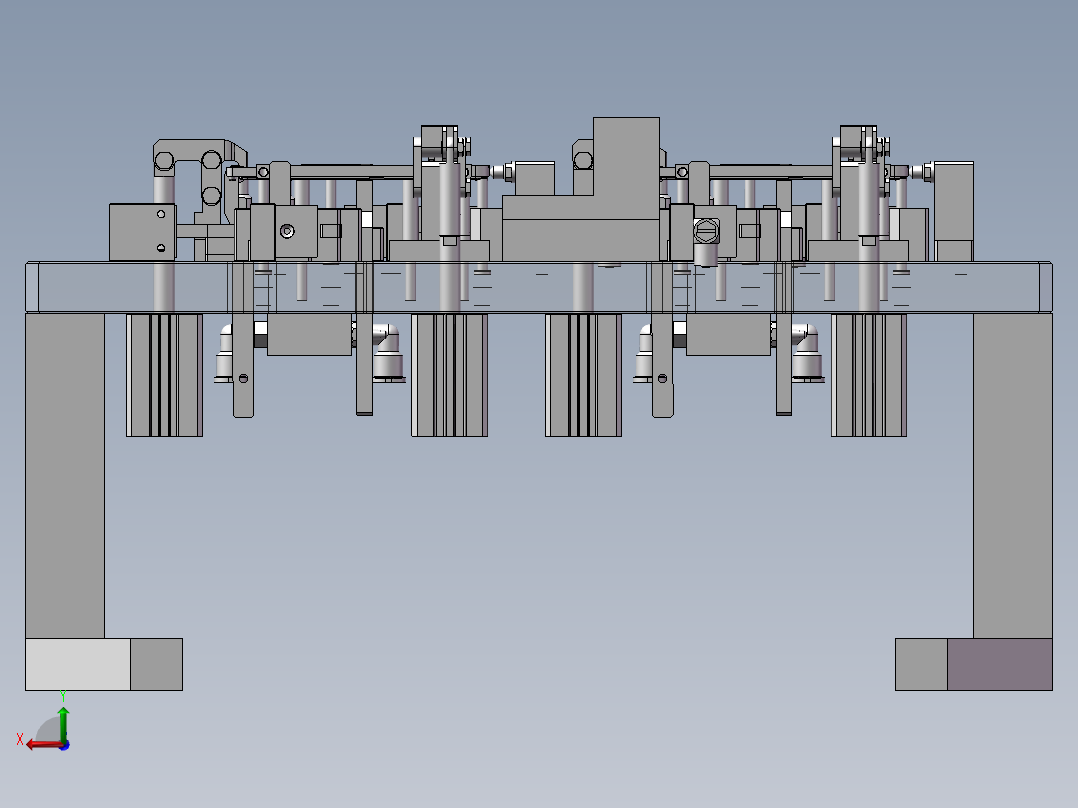 数控机床夹具后视图