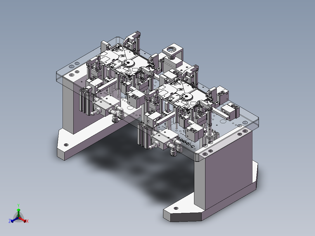 数控机床夹具正等轴测图