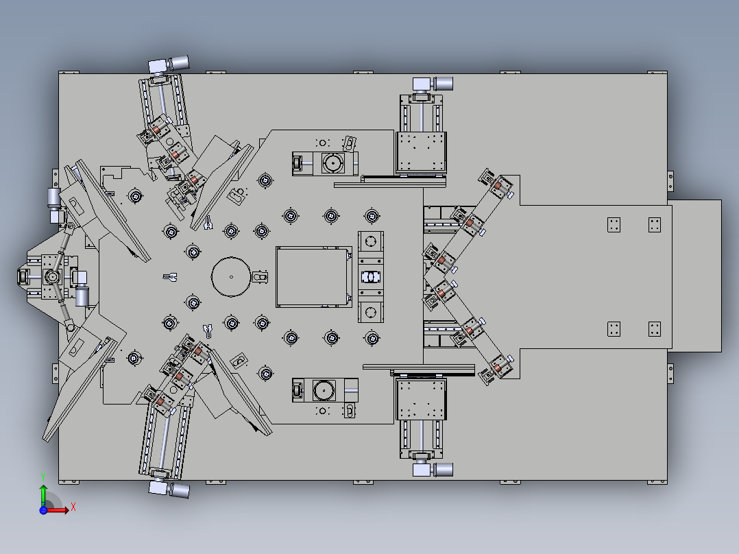转塔组对焊接工装前视图