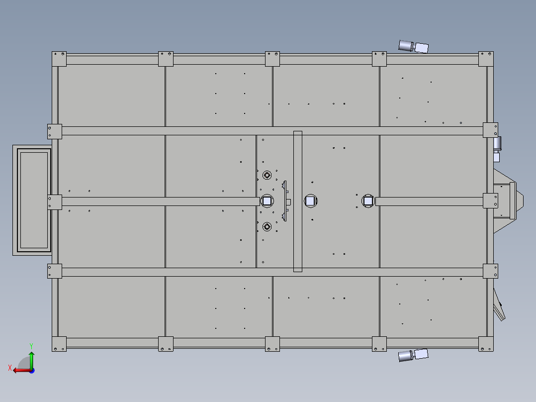 转塔组对焊接工装后视图