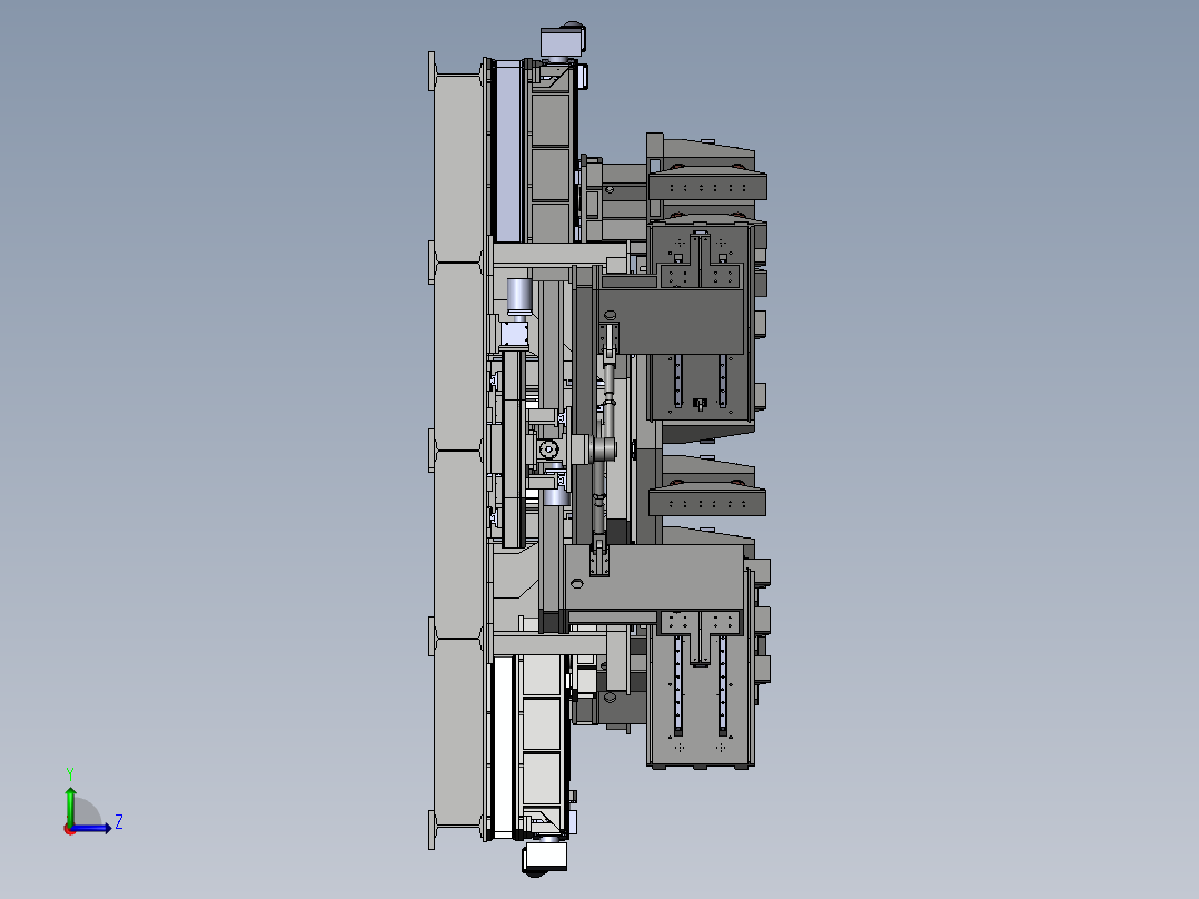 转塔组对焊接工装左视图