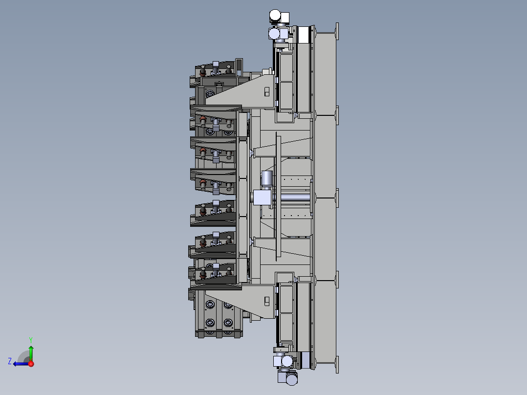 转塔组对焊接工装右视图