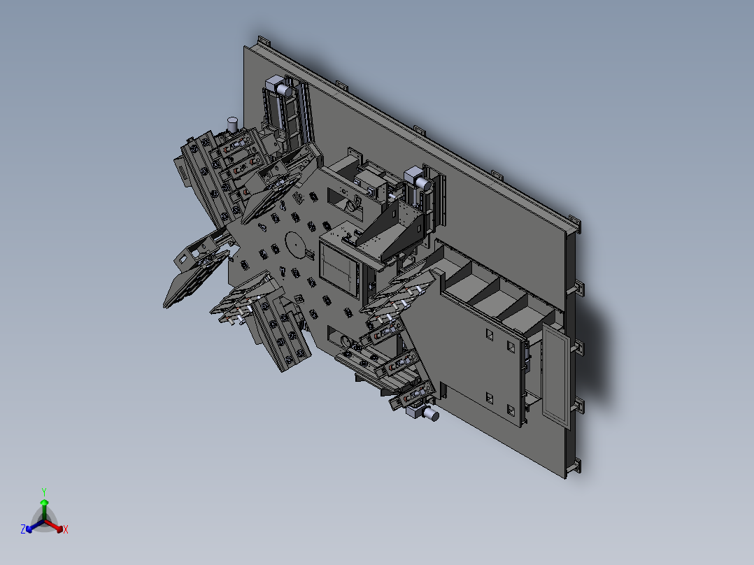 转塔组对焊接工装正等轴测图