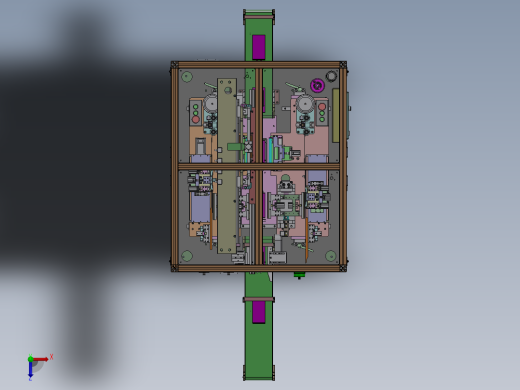 锂电池自动贴胶纸机sw17可编辑俯视缩略图